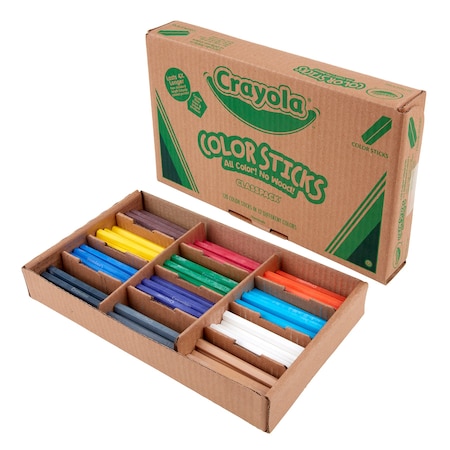 Crayola Color Sticks Classpack, 120 Color Sticks in 12 Colors, 120PK 68-7504